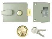 nightlatch &amp; cylinder 60mm backset image
