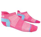 1000 Mile Womens Trainer Liner Sock - Pink/Blue
