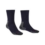 Bridgedale Mens Hike Lightweight Merino Performance Boot Socks - Navy Grey : Medium - 6 - 8.5UK image