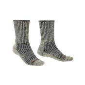 Bridgedale Mens Hike Midweight Merino Comfort Boot Sock - Stone Grey: X-Large - 12UK +