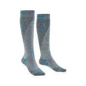 Bridgedale Womens SKI Midweight Merino Performance - Stone/Grey: Medium - 5 - 6.5UK