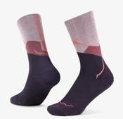 Buff Merino Lightweight Crew Sock - Pink: M (5.5 - 7 UK)