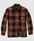 Carhartt Mens Hubbard Pld Shrit Jacket - Homestead Red: M