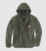 Carhartt Mens Washed Duck Bartlett Jacket - Moss: M