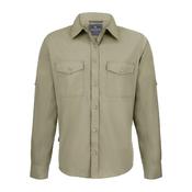 Craghoppers Corporate Mens Kiwi Long Sleeved Shirt: Pebble