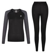 Dare2B Womens Exchange Base Layer Set - Black/Ebony image