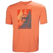 Helly Hansen Mens HP Race Graphic T-Shirt - Bonfire: S