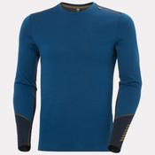 Helly Hansen Mens Lifa Merino Midweight Crew Baselayer - Dark Blue: 2XL