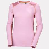 Helly Hansen Womens Lifa Merino Midweight Crew Baselayer - Cherry Blossom: XL image