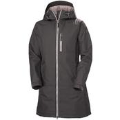 Helly Hansen Womens Long Belfast Winter Jacket - Thunder Grey: XL image