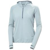 Helly Hansen Womens Shine Solen 1/2 Zip Hoodie - Barely Blue: M image