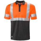 Helly Hansen Workwear Mens Addvis Polo CL 1 - Orange/Ebony: XL image