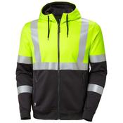 Helly Hansen Workwear Mens Addvis Zip Hoodie Class 1 - Yellow/Ebony: M