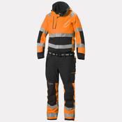 Helly Hansen Workwear Mens Alna 2.0 Hi Vis Waterproof Shell Suit - ORANGE/EBON: C64 / 44.5 Waist / 34.5 Leg