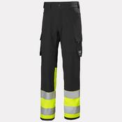 Helly Hansen Workwear Mens Alna 4X Hi Vis Cargo Trousers Cl 1 - Yellow/Ebony: D88 / 29-30 W / 29 Leg