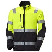 Helly Hansen Workwear Mens Alna 4X Tech Jacket - Yellow/Ebony: XL