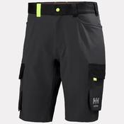 Helly Hansen Workwear Mens Oxford 4X Cargo Shorts - Ebony/Black: C56 / 36-38 W / 33 Leg