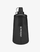 LifeStraw Peak Series Collapsible Squeeze 650ml Bottle with Filter - Dark Grey