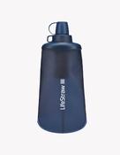 LifeStraw Peak Series Collapsible Squeeze 650ml Bottle with Filter - Mountain Blue