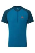 Mountain Equipment Mens Nava SS Zip T - Mykonos/Majolica