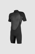 O Neill Mens Reactor-2 2 Back Zip SS Wetsuit - Blk/Blk: 2XL image