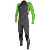 O Neill Mens Reactor 2 3/2mm Back Zip Full Wetsuit - Graph/Dayglo image