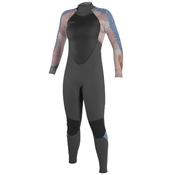 O Neill Womens Epic 5/4 Back Zip Full Wetsuit - Graphite/DesertBlue: 10 US / 12 UK image