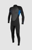 O Neill Youth Reactor-2 3/2 Back Zip Full Wetsuit - Black/Tide Pool: 12 image