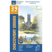 OSI Discovery Series 39 Map of County Galway, Roscommon and Mayo image