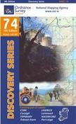 OSI Discovery Series 74 Laminated Map of Cork, Limerick, Tipp and Waterford