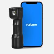 Plegium Smart Red UV Dye Defense Spray with 1 Year Subscription: Black