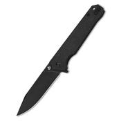 QSP Mamba V2 Liner Lock Pocket Knife D2 Blade Black Micarta Handle
