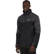 Regatta Mens Backmoor II 3 in 1 Waterproof Jacket - Black/Sealgrey image