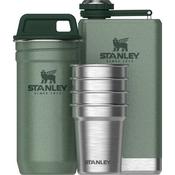 Stanley Adventure Pre-Party Shot Glass + Flask Set - Hammertone Green