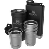 Stanley Adventure Pre-Party Shot Glass + Flask Set - Matte Black Pebble