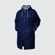 Zone3 Polar Fleece Parka Swim Robe - Blue/Orange: XS
