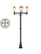 4 x Multi-Head Copper Cast Iron Light   Copper G image