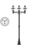 Outdoor Cast Iron 3 x Multi-Head  Lamppost Light   Shannon F image