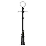Outdoor Cast Iron Globe Lamp Post Light    Globe 2