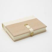 Gothic binding in white goatskin and exposed beech