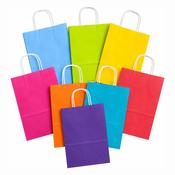 12" Coloured Twisted Handle Paper Bags  boxes 400