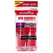 Wooster 4.5 Inch Red Feather Jumbo Paint Roller Sleeve (2 Pack)