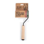 TFB 4 Inch Microfiber Mini Paint Roller Frame with 5mm &amp; 10mm Sleeve