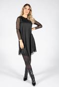 Tiana B Sparkle Mesh Dress in Black | Pamela Scott, Black / S image