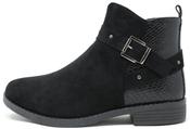 The Shoe Room Snake Panel Studded Ankle Boot in Black | Pamela Scott, Black / 36 image