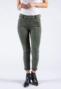 Emporium Crinkle Style Jeans in Grey | Pamela Scott, Khaki / XS image