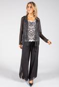 Marina Bead Embellished Top in Black | Pamela Scott, Black / M image