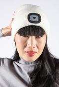 PS Accessories LED Torch Beanie Hat in Ruby | Pamela Scott, White / Free Size