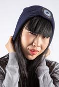 PS Accessories LED Torch Beanie Hat in Ruby | Pamela Scott, Navy / Free Size