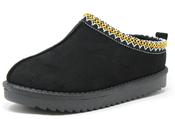 The Shoe Room Embroidered Slip On Boot in Dark Camel | Pamela Scott, Black / 36 image